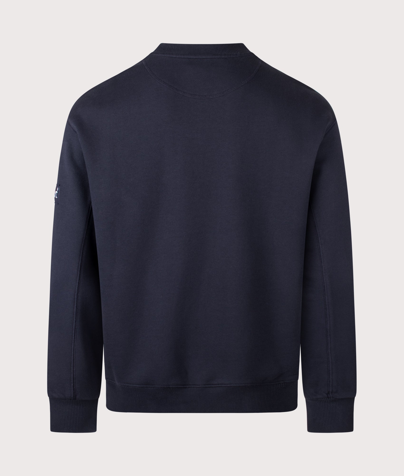 Rockport New England Front Logo Sweatshirt in Navy at EQVVS Menswear. Back shot.