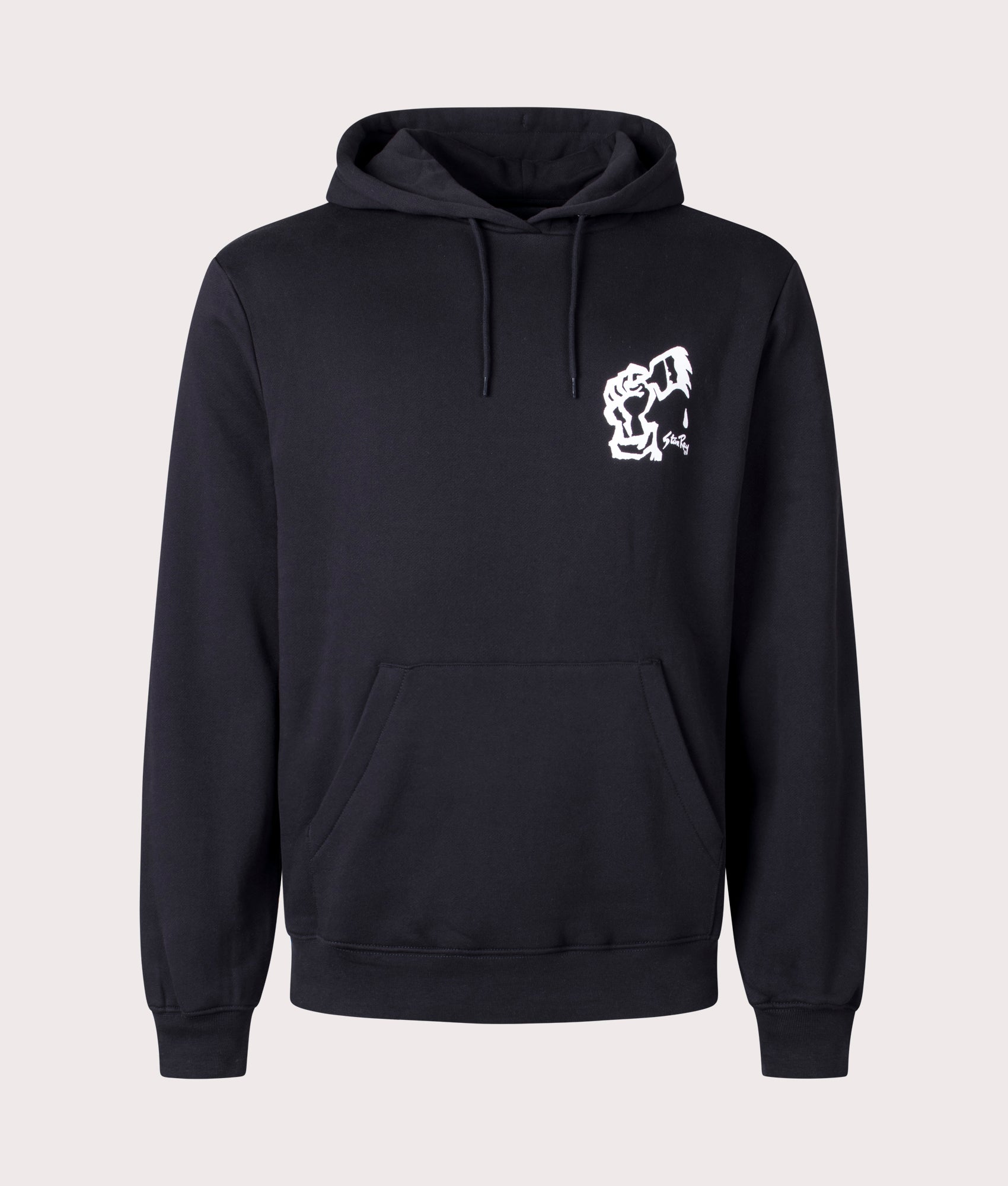 Relaxed-Fit-Solidarity-Hoodie-Black-Stan-Ray-EQVVS-Front-Image