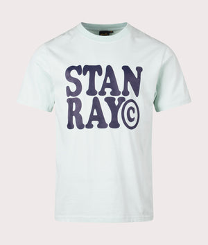 Cooper Stan T-Shirt in Opal by Stan Ray. EQVVS Front Angle Shot.