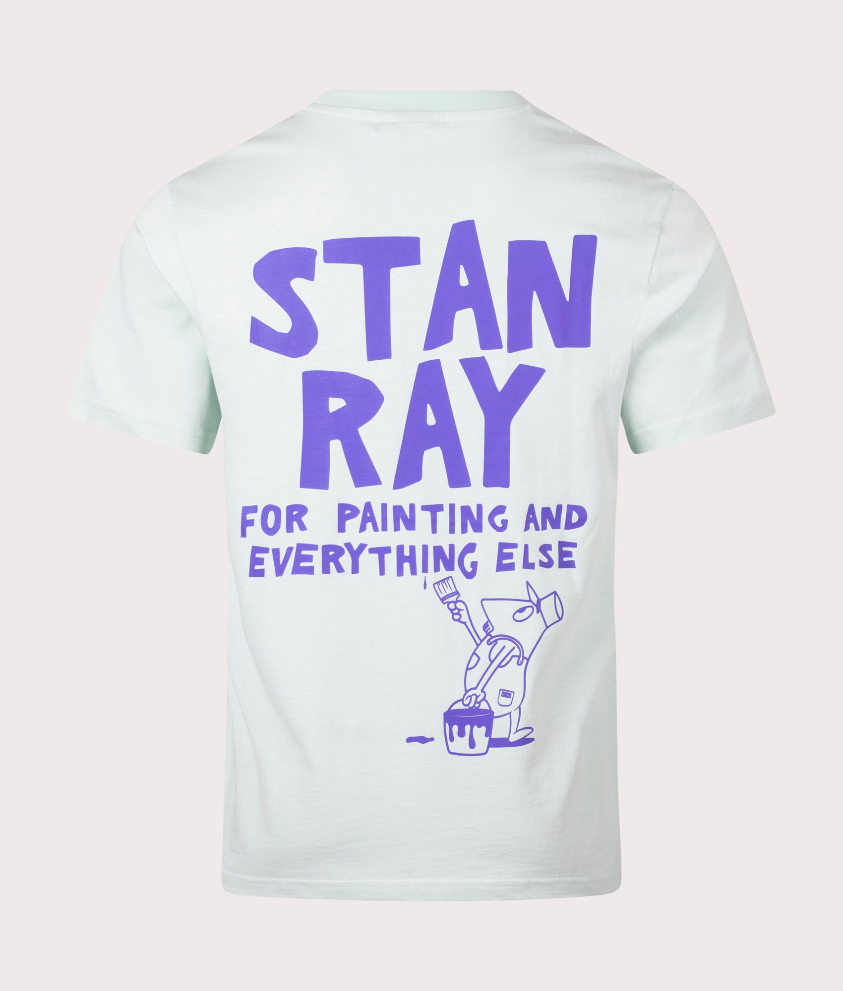 Little Man T-Shirt in Opal by Stan Ray. EQVVS Back Angle Shot.