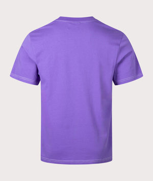 Ray-Bow Pocket T-Shirt in Blue Iris by Stan Ray. EQVVS Back Angle Shot.