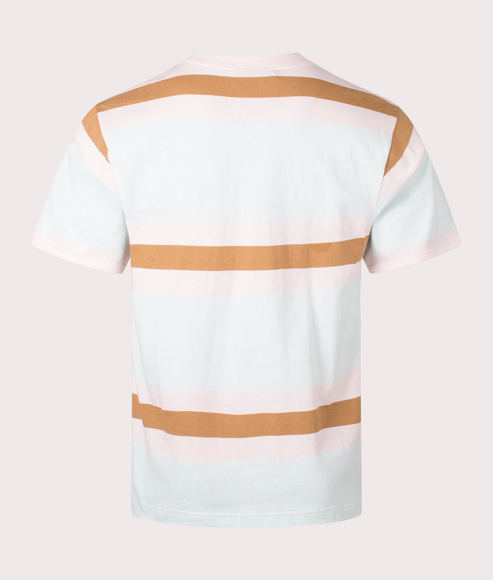 Ringer T-Shirt in Opal by Stan Ray. EQVVS Back Angle Shot.