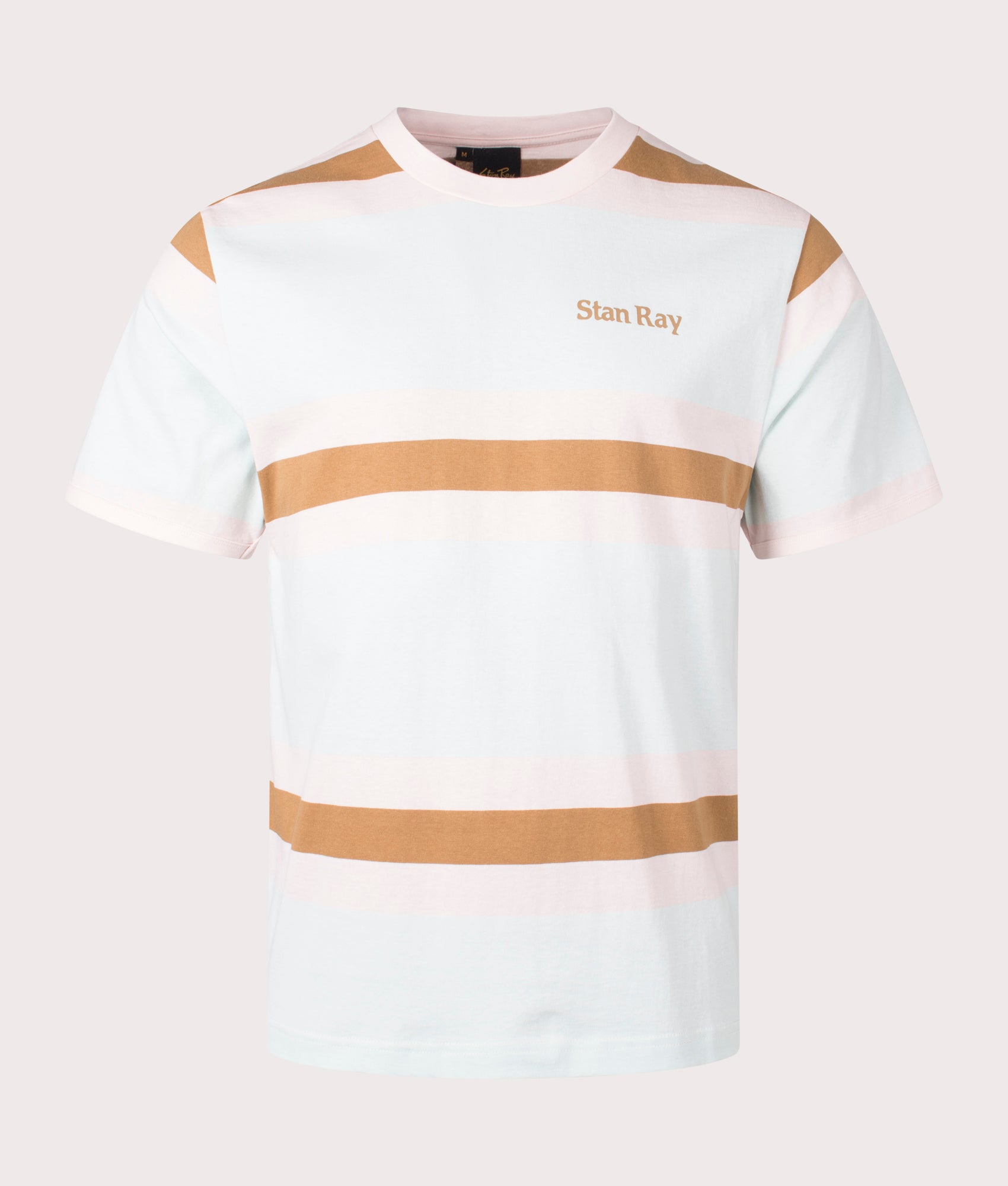 Ringer T-Shirt in Opal by Stan Ray. EQVVS Front Angle Shot.