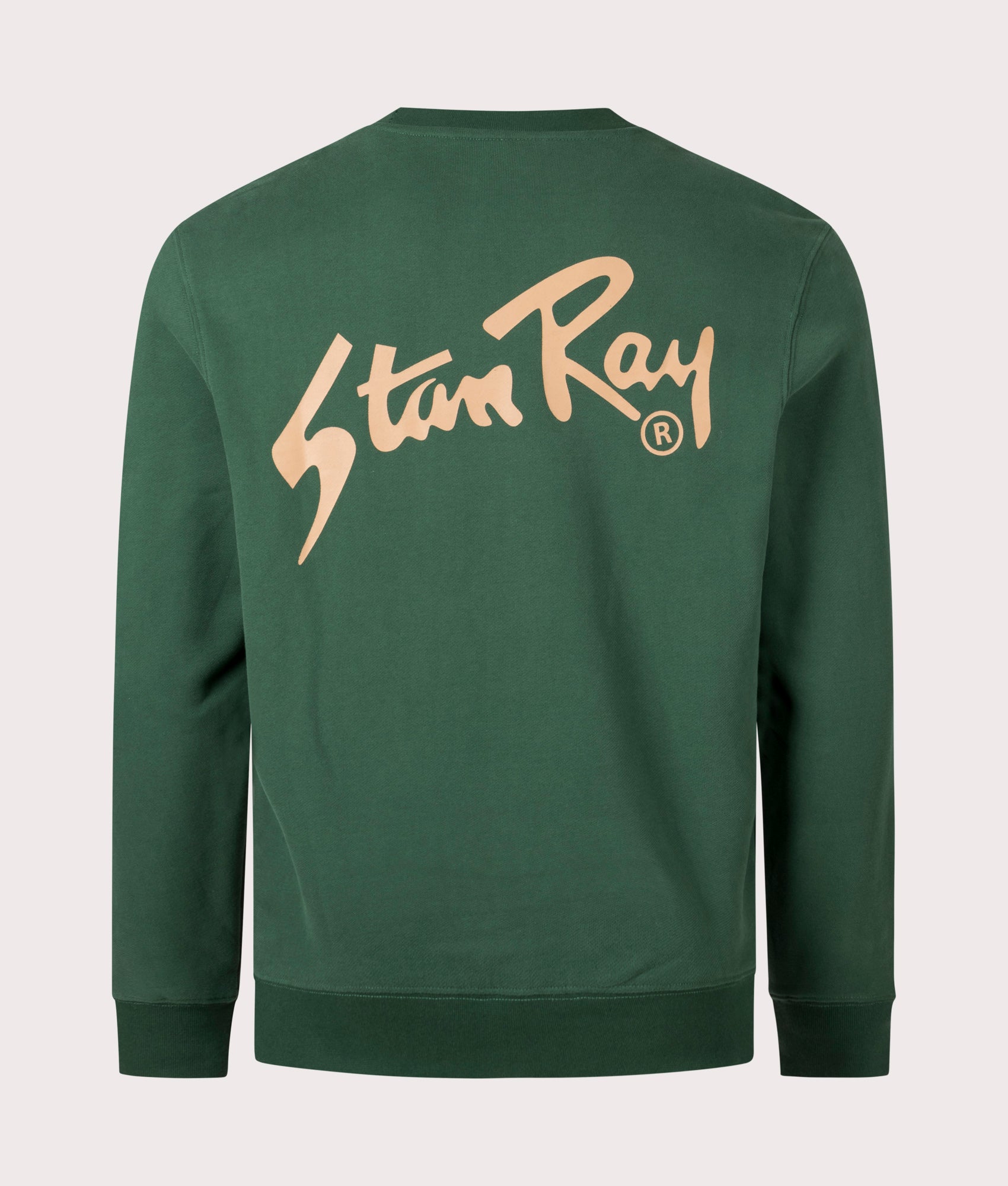 Stan Crew Sweatshirt in Racing Green by Stan Ray. EQVVS Back Angle Shot.