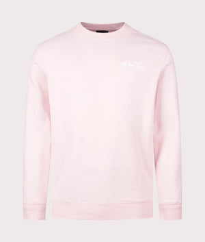 Stan Crew Sweatshirt in Pink by Stan Ray. EQVVS Front Angle Shot.