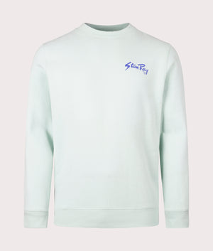 Stan Crew Sweatshirt in Opal by Stan Ray. EQVVS Front Angle Shot.