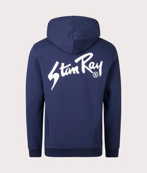 Stan Hoodie in Navy by Stan Ray. EQVVS Back Angle Shot.