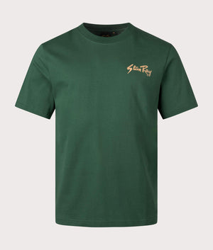 Stan T-Shirt in Racing Green by Stan Ray. EQVVS Front Angle Shot.