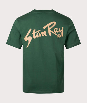 Stan T-Shirt in Racing Green by Stan Ray. EQVVS Back Angle Shot.