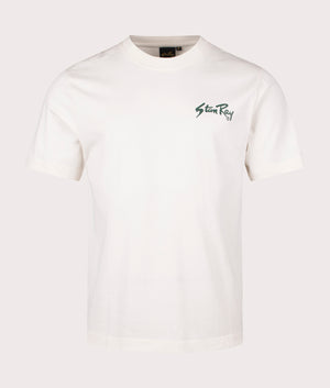 Stan T-Shirt in White by Stan Ray. EQVVS Front Angle Shot.