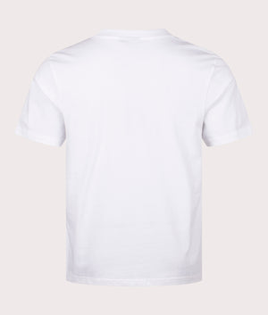 Double Bubble T-Shirt in White by Stan Ray. EQVVS Back Angle Shot.