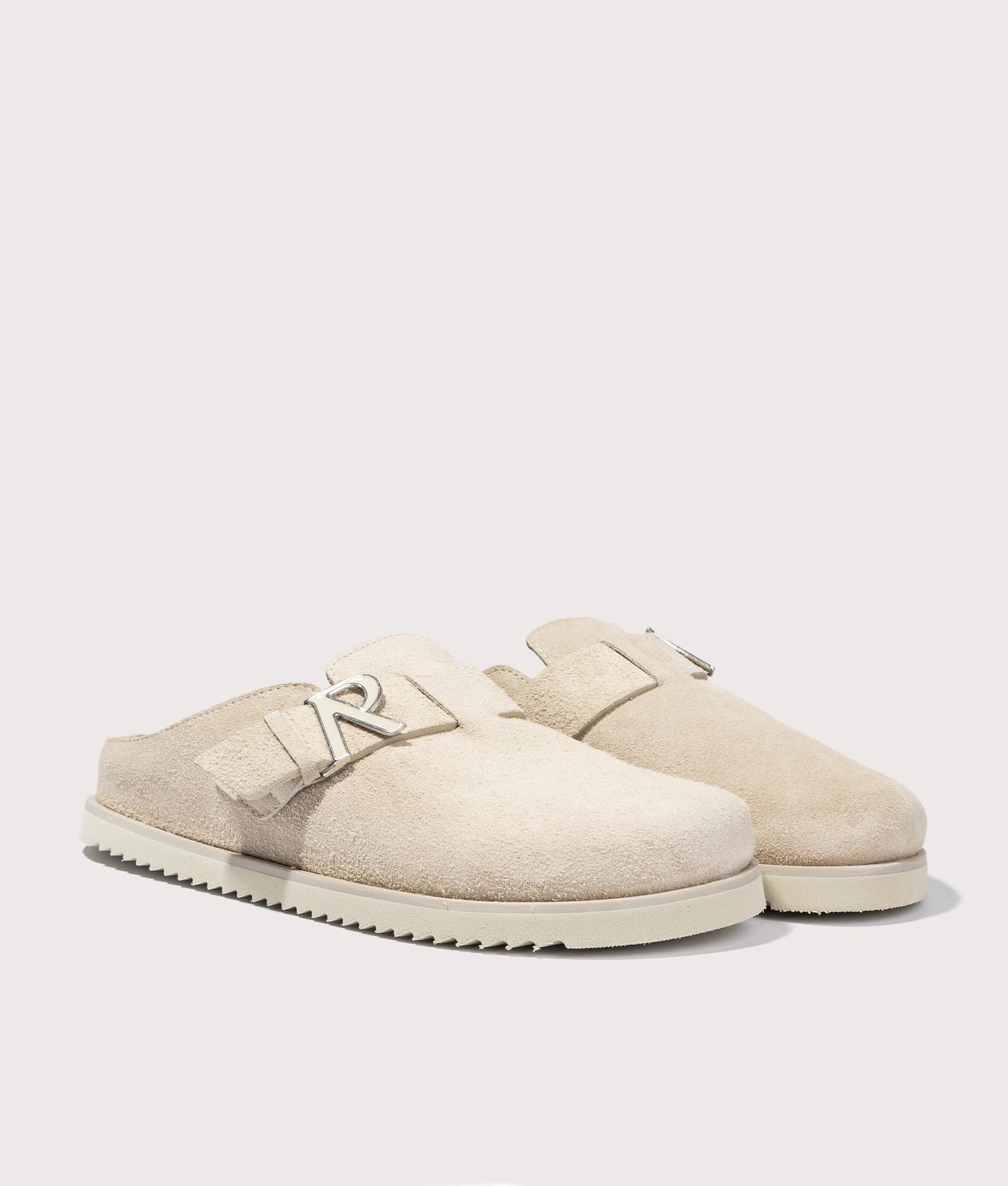 Initial Mules in 38 Taupe | REPRESENT | EQVVS 