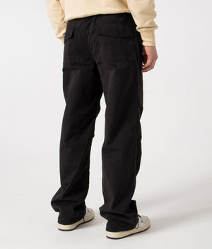 REPRESENT Parachute Pants in black, back shot. EQVVS