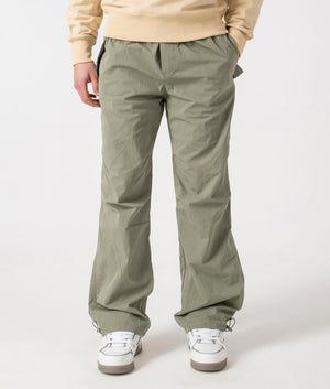 Represent Parachute Pants in Khaki. Front Shot. EQVVS.