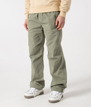 Represent Parachute Pants in Khaki. Angle Shot. EQVVS.