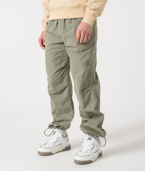 Represent Parachute Pants in Khaki. Angle Shot 2. EQVVS.