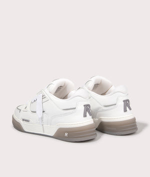 Studio Sneakers in White Grey by Represent. EQVVS Back Pair Shot.