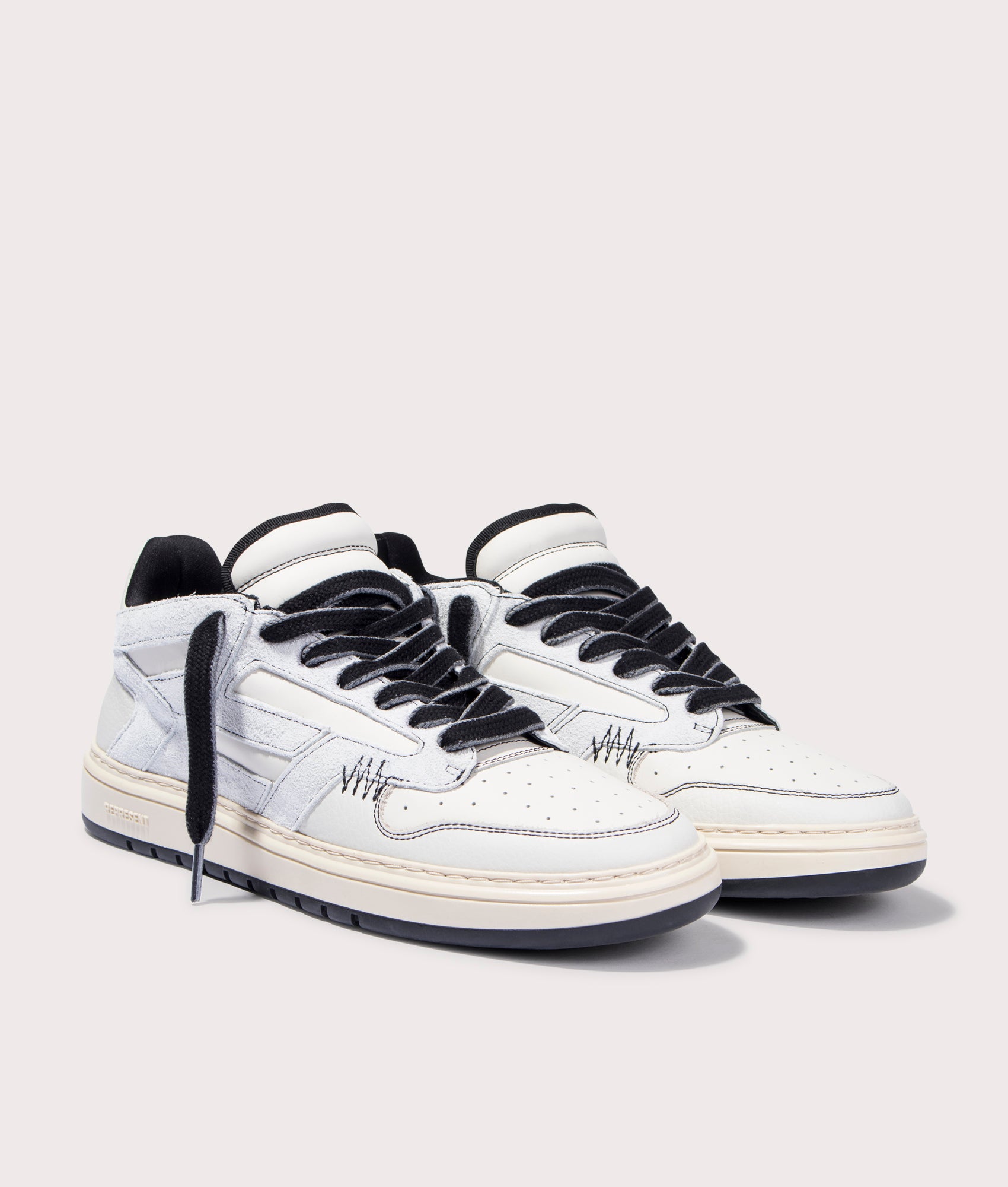 Reptor Sneakers REPRESENT, vintage white black.