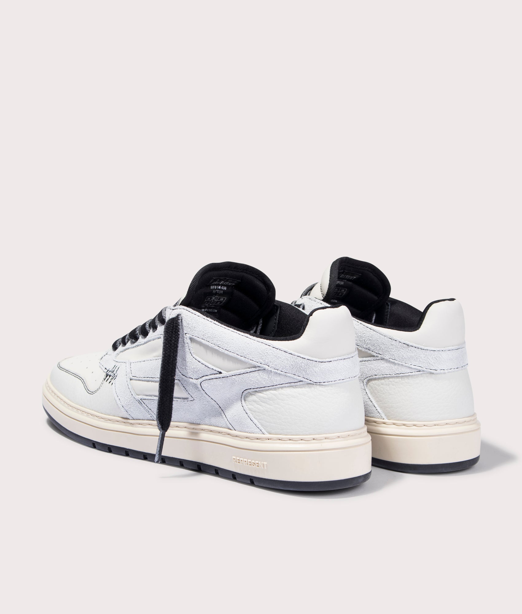 Reptor Sneakers REPRESENT, vintage white black.