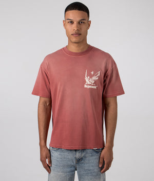 Spirits Of Summer T-Shirt in Sunrise by Represent. EQVVS Front Angle Shot.