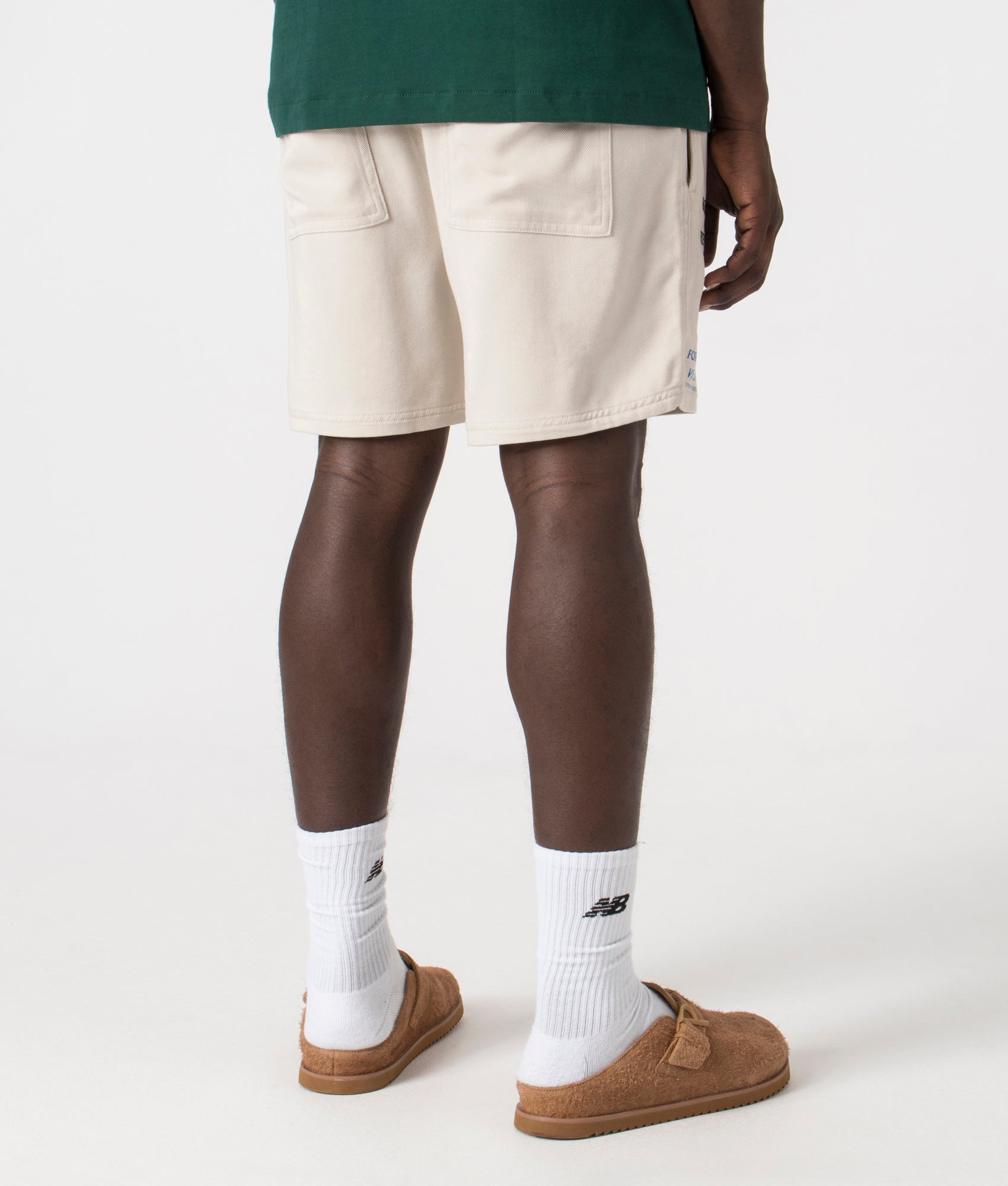 Icarus Shorts in Off White by Represent. EQVVS Back Angle Shot.