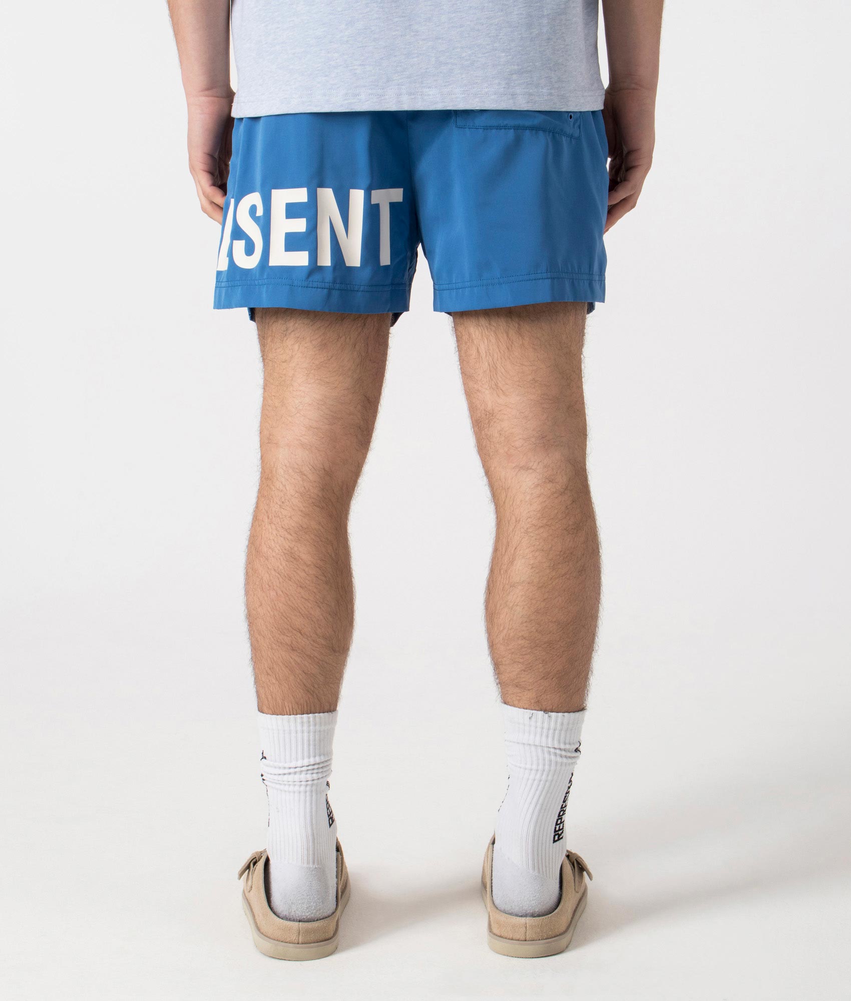 Represent Swim Shorts Sky Blue, backshot. EQVVS