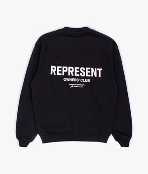 Represent Owners Club Sweatshirt in Black Back Shot EQVVS
