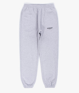 Represent Owners Club Joggers Slim Fit in Ash Grey Front Shot EQVVSRepresent Owners Club Joggers in Grey EQVVS