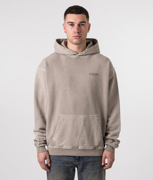 Represent Owners Club Hoodie in Mushroom Brown Model Front Shot EQVVS