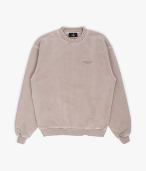 Represent Owners Club Sweatshirt in Mushroon Brown Front Shot EQVVS