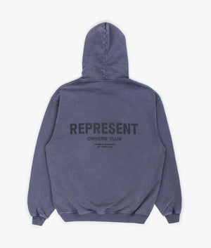 Represent Owners Club Hoodie in Storm Grey Back Shot EQVVS