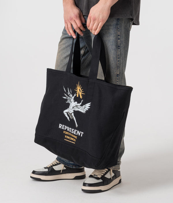 Icarus Tote Bag in Black | REPRESENT | EQVVS