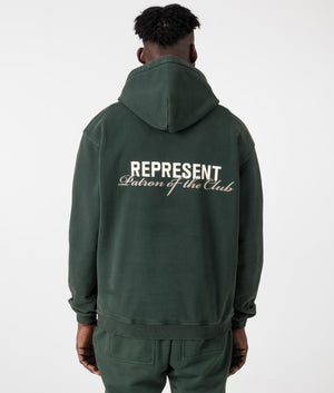 Patron of the Club Hoodie Forest Green REPRESENT. EQVVS. Back