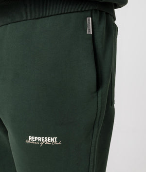 Patron of the Club Joggers Forest Green REPRESENT EQVVS. Detail 