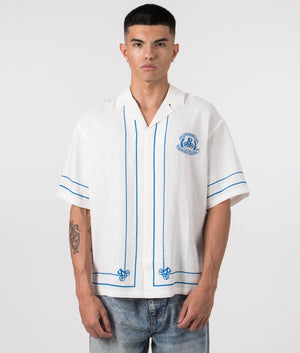 Permanent Vacation Shirt in Flat White by Represent. EQVVS Model Shot.
