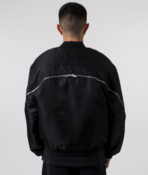 Zip Back Bomber Jacket Jet Black Represent EQVVS Menswear