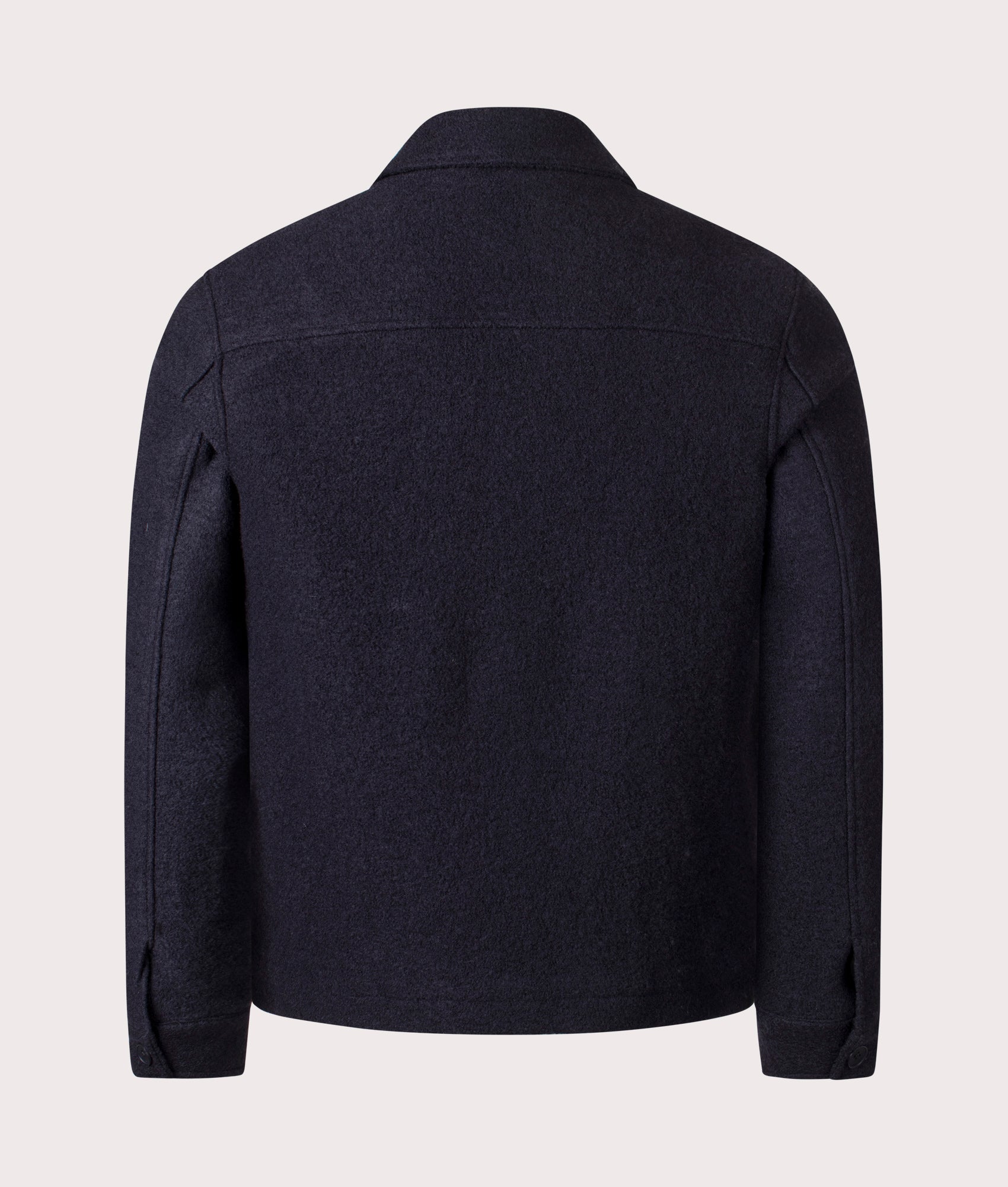 Eldon Jacket in Midnight | 100% Italian Wool | Wax London | EQVVS | Back shot 