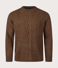 Hyatt Crew Jumper: Brown 