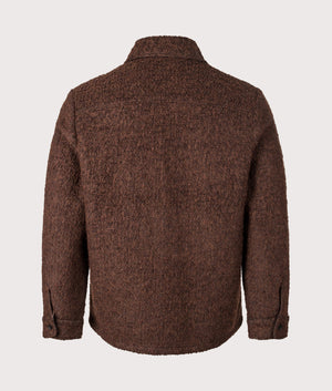 Mount Reversible Overshirt by Wax London in Brown. Shot by EQVVS. Back shot.