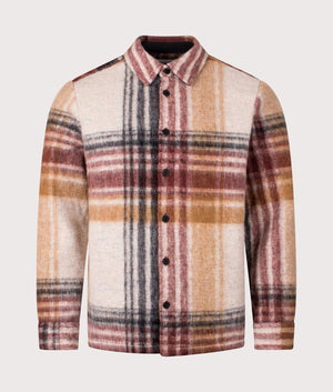 Nolan Overshirt by Wax London in Natural. Shot by EQVVS. Front shot.