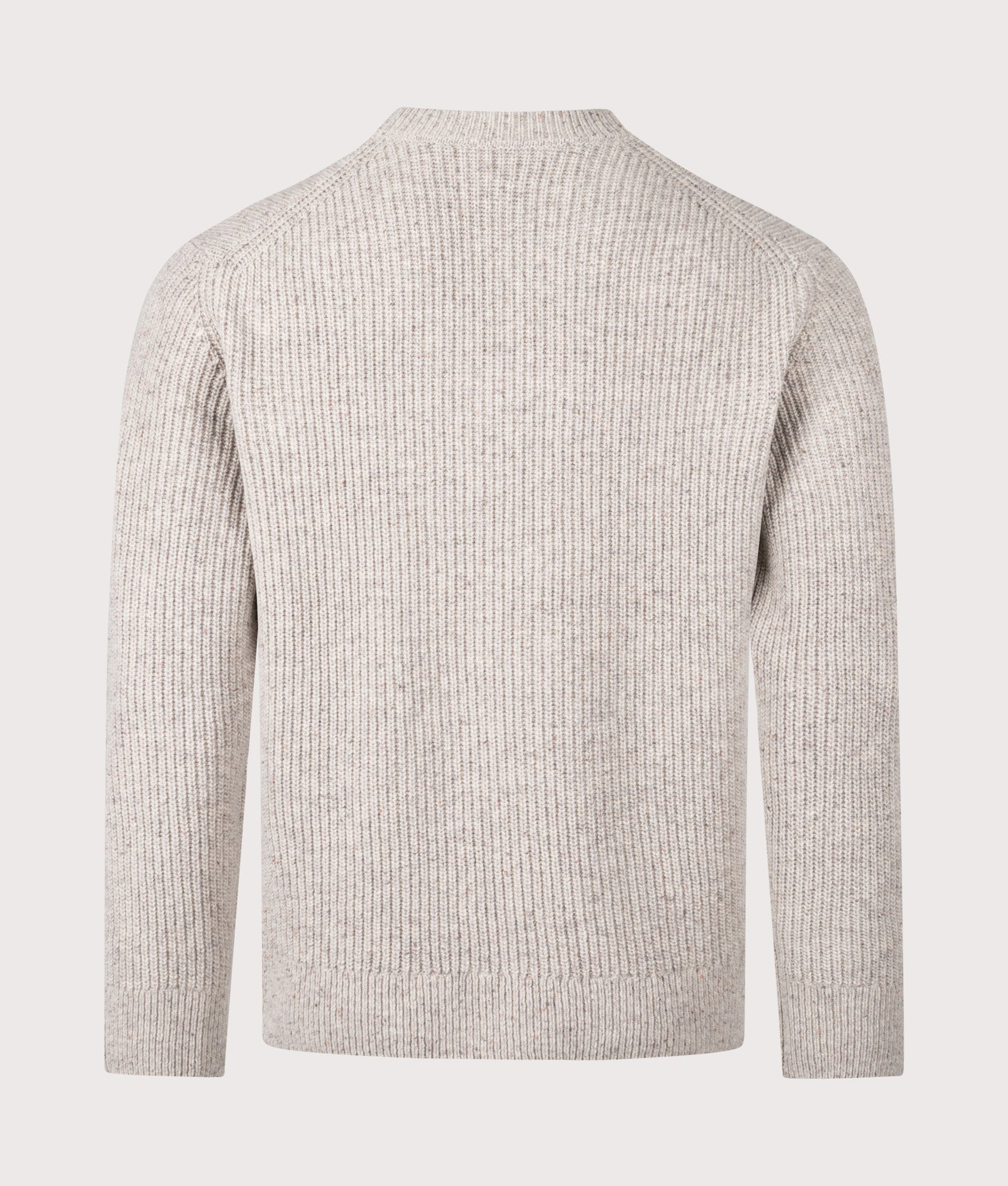 Wilde Crew Jumper by Wax London in Natural. Shot by EQVVS. Back shot.