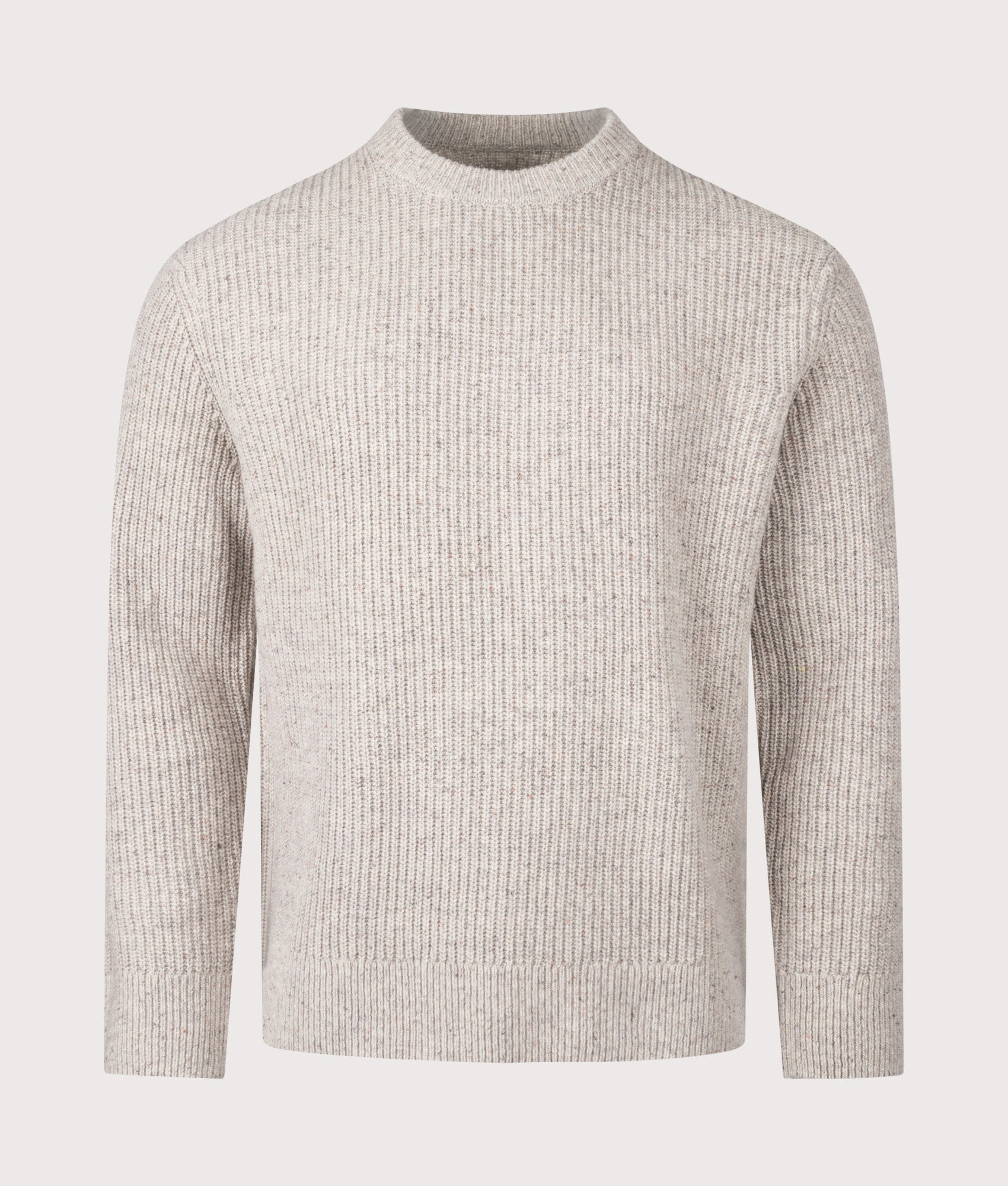 Wilde Crew Jumper by Wax London in Natural. Shot by EQVVS. Front shot.