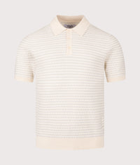 Naples Mini Geo Polo Shirt: Natural 