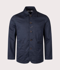 Twill Bakers Jacket: Navy 