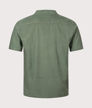 Camp II Shirt in Birch by Universal Works. EQVVS Back Angle Shot.