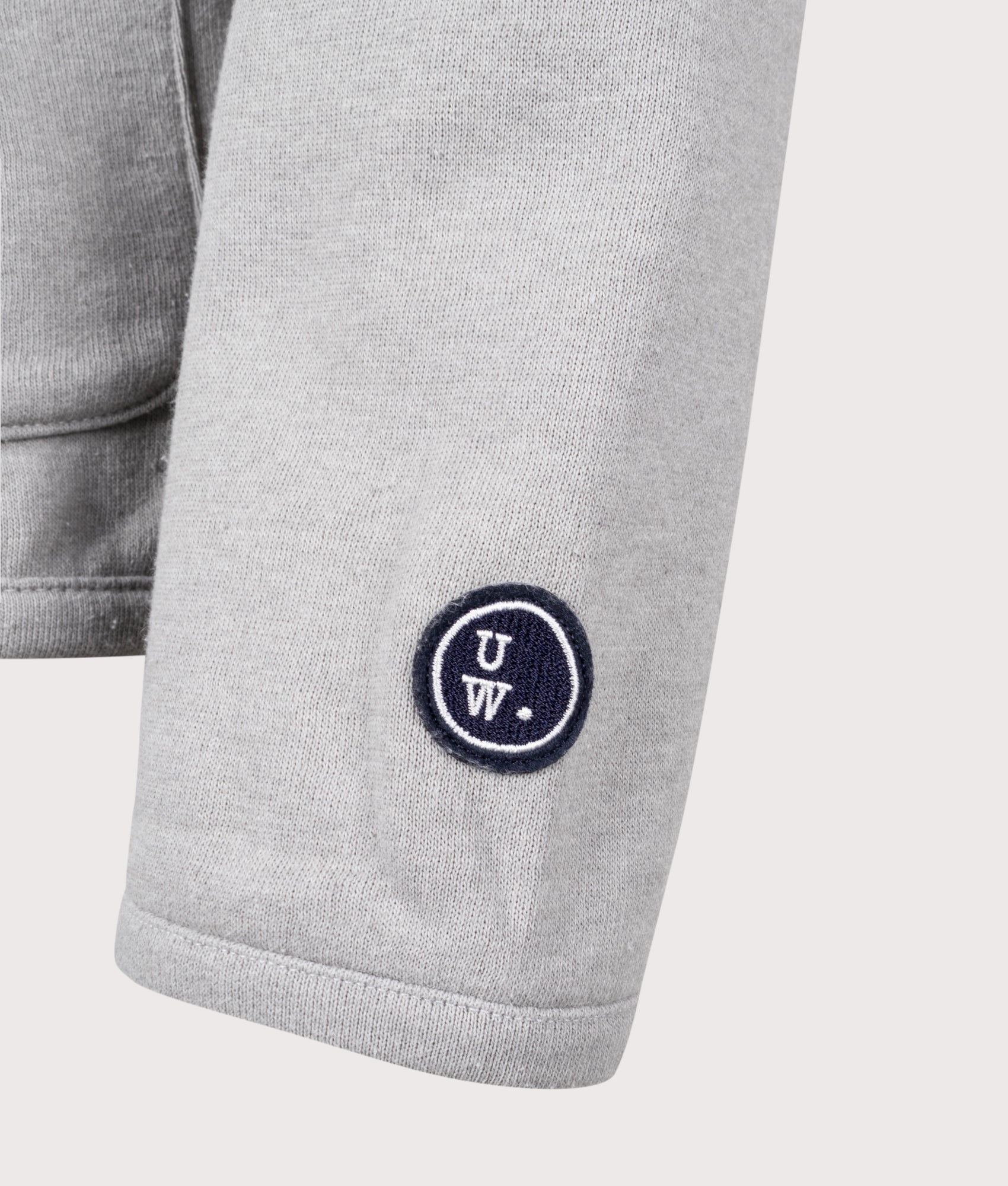 Lancaster Jacket in Grey Marl by Universal Works. EQVVS Detail Shot.