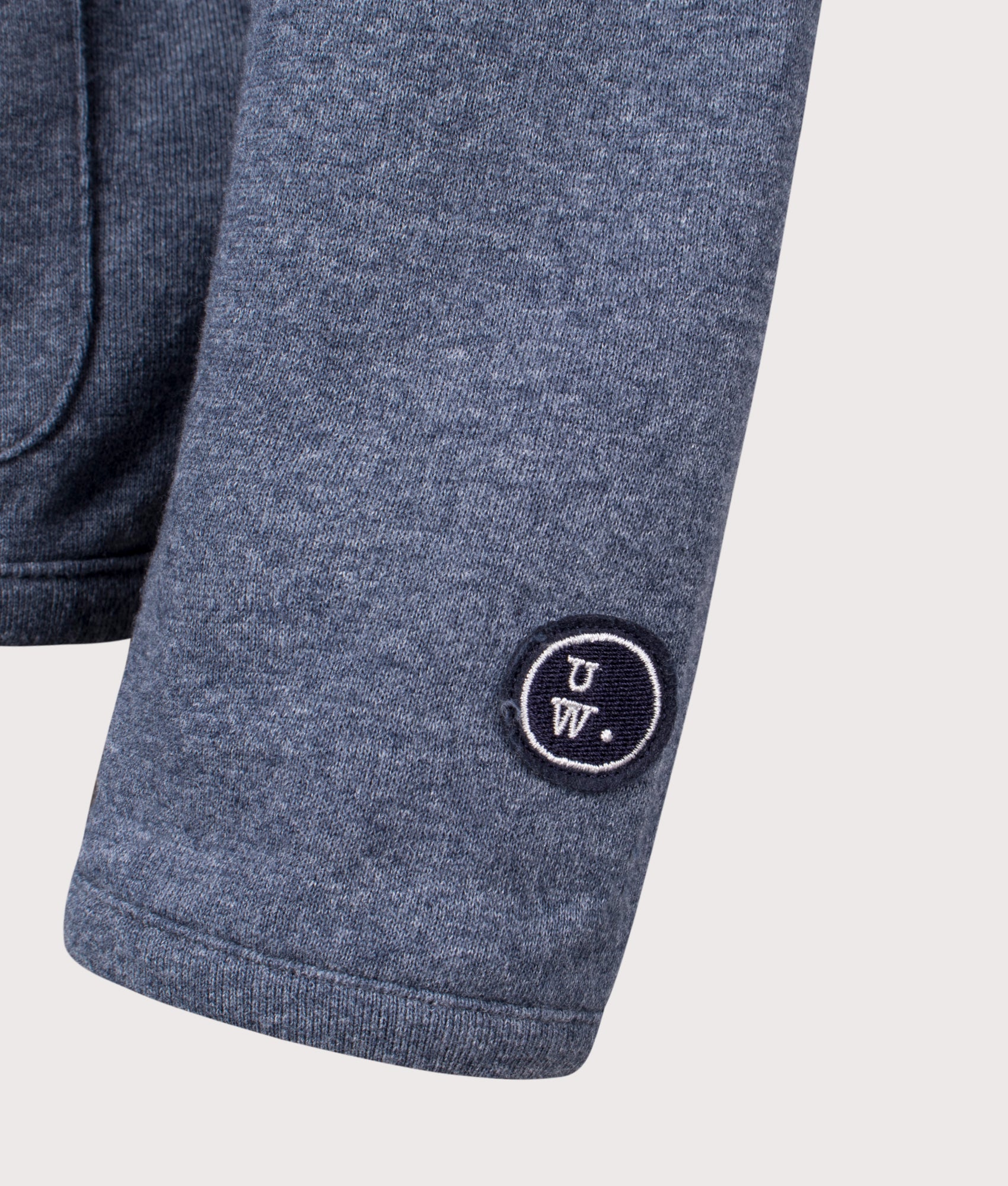 Lancaster Jacket in Navy by Universal Works. EQVVS Detail Shot.