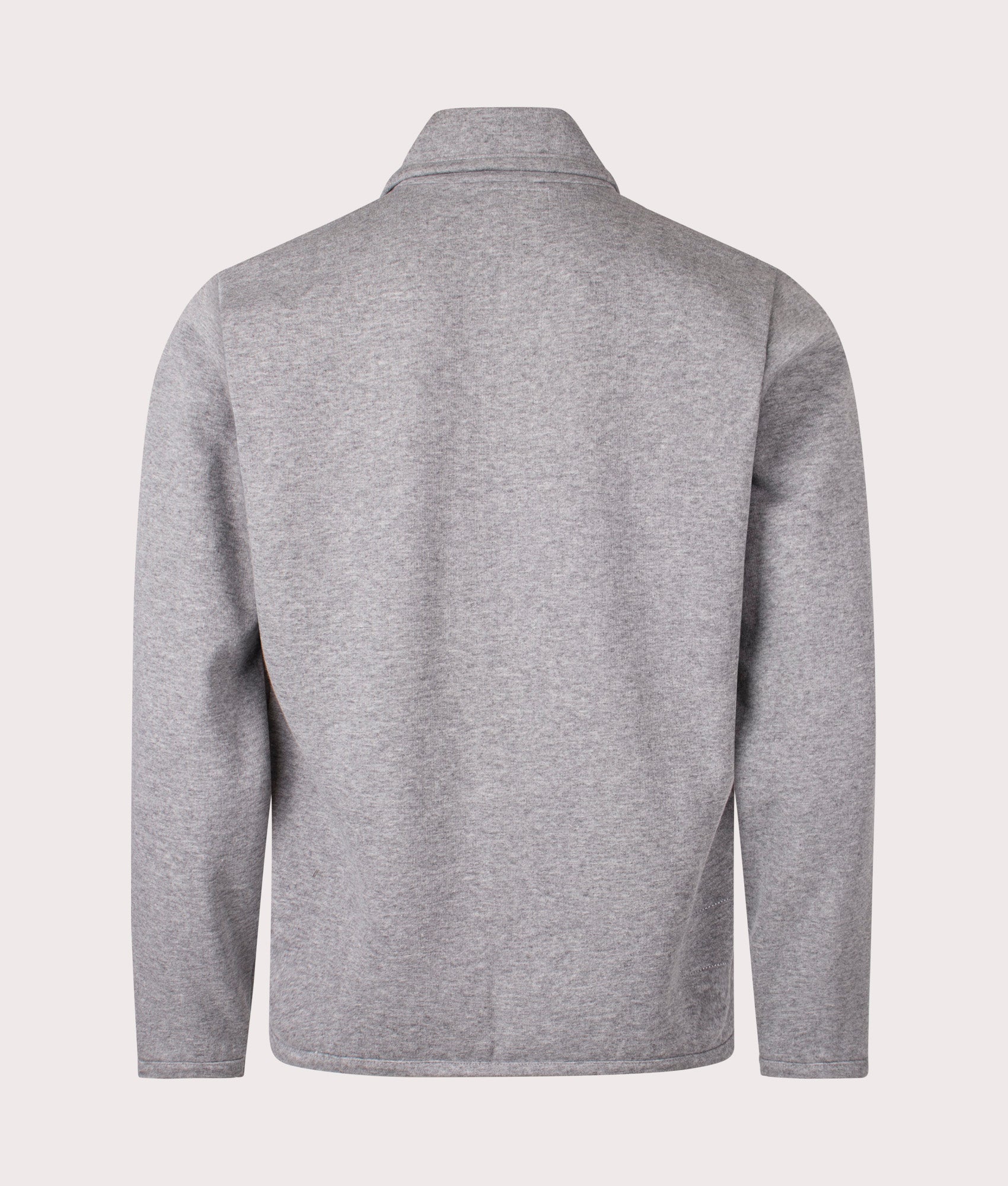 Lancaster Jacket by Universal Works in Grey Marl. Shot at EQVVS. Reverse image.