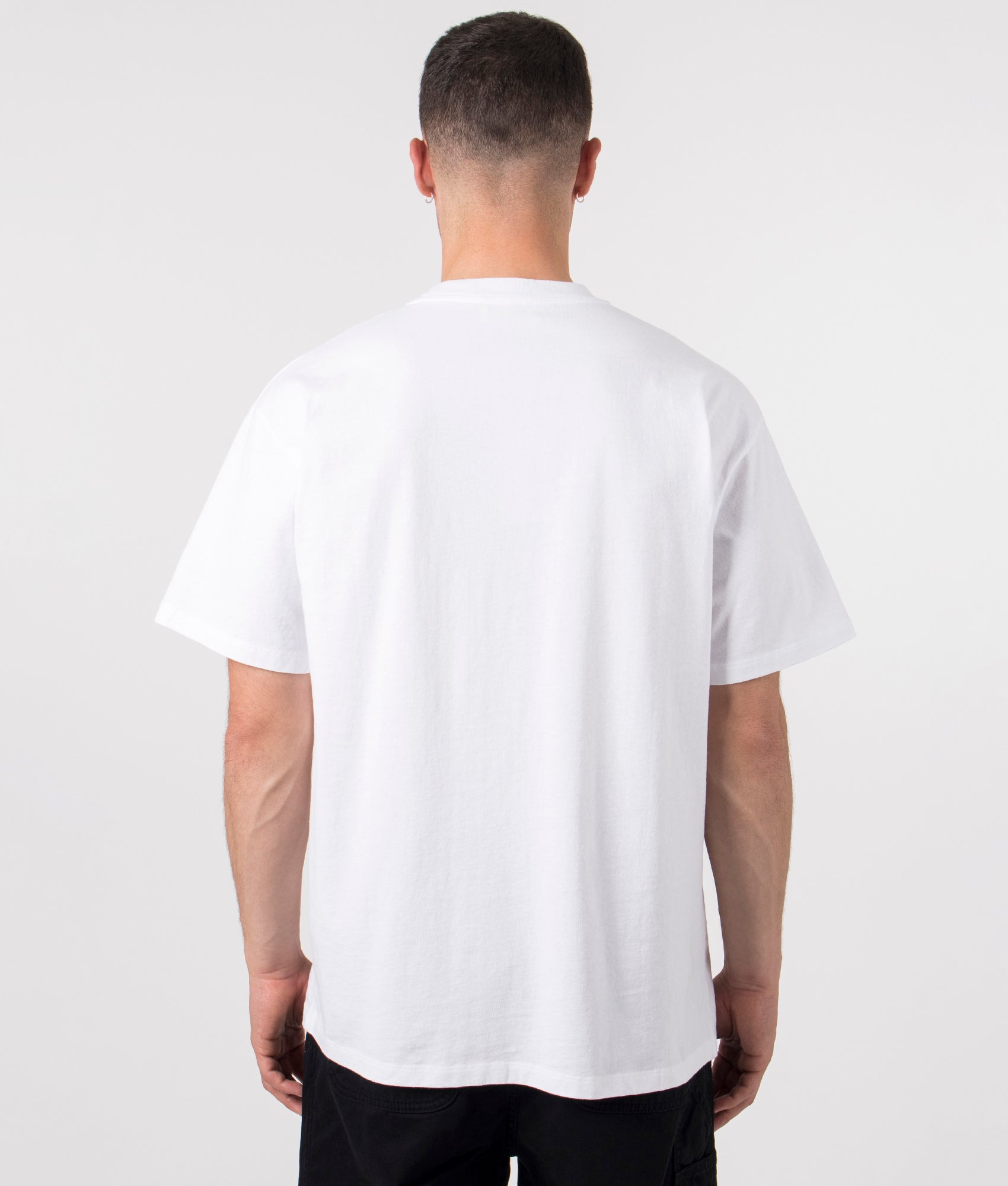 Temple T-Shirt in White by Aries. EQVVS Model Shot.