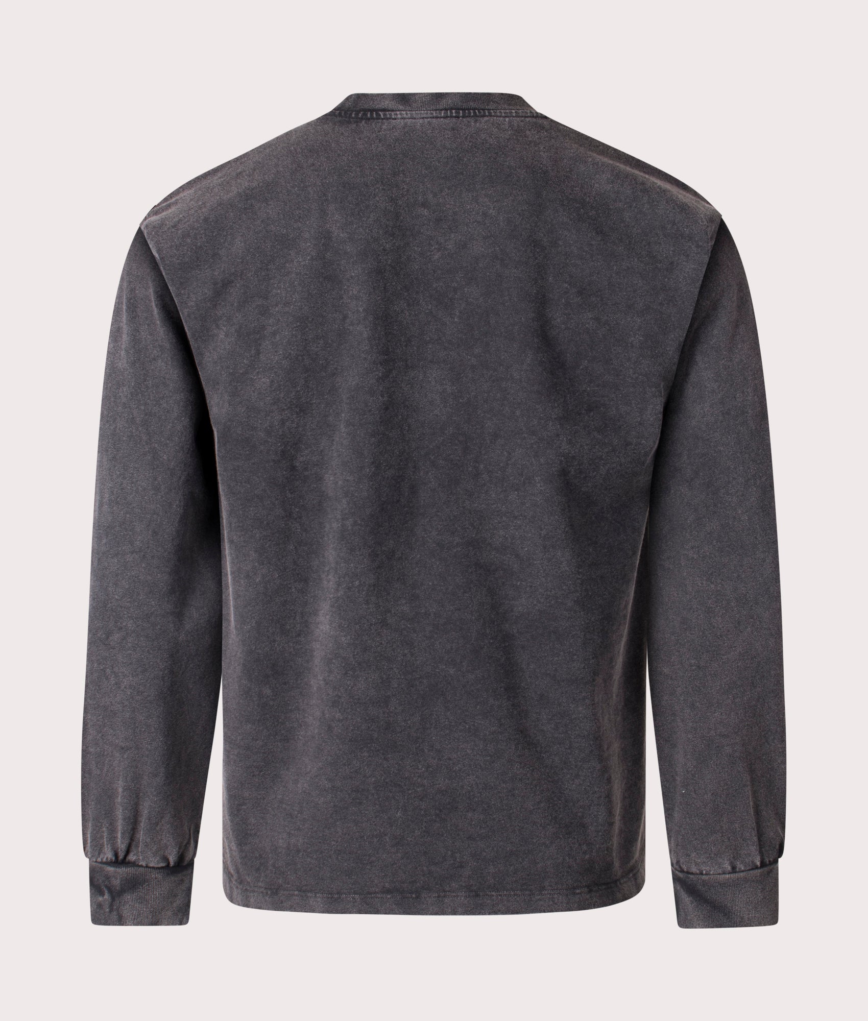 Aries Aged Ancient Temple Long Sleeve T-Shirt in Black at EQVVS. Back Shot.